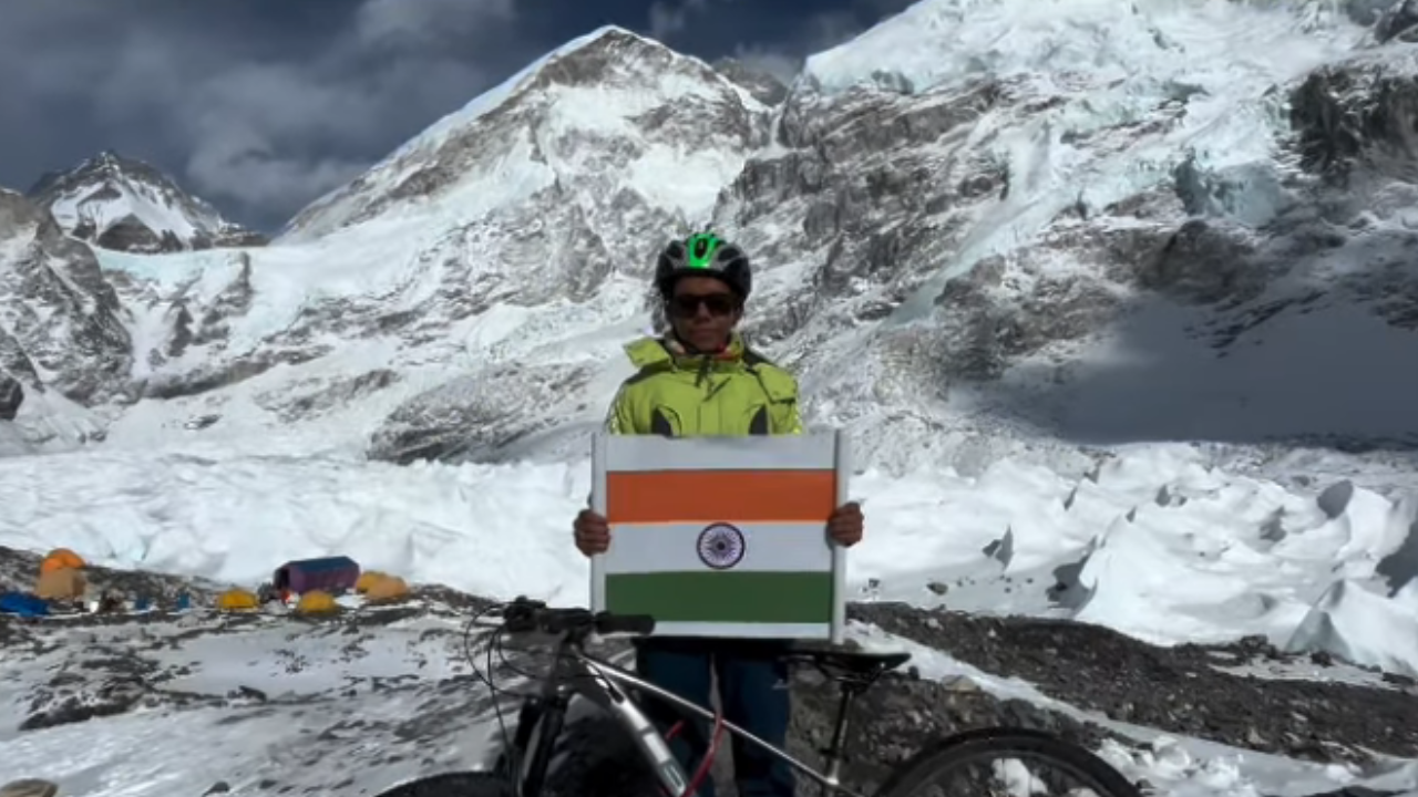 UP Woman Cycles To Everest Base Camp In Record 14 Days—Gender Milestone